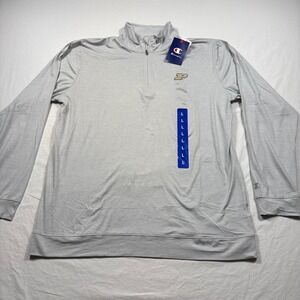 Champion Purdue Boilermakers Gray Quarter Zip Pullover Sweatshirt Men's L